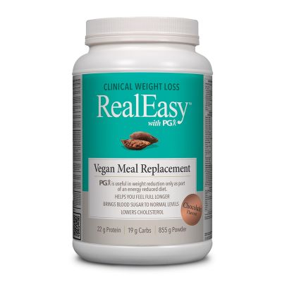 Natural Factors RealEasy withPGX Vegan Meal Replacement - Chocolate-Natural Factors-Nature‘s Essence