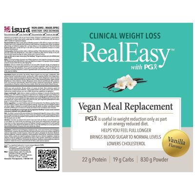 Natural Factors RealEasy with PGX Vegan Meal Replacement - Vanilla-Natural Factors-Nature‘s Essence