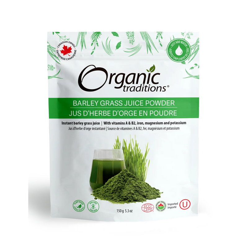 Organic Barley Grass Juice Powder-Organic Traditions-Nature‘s Essence