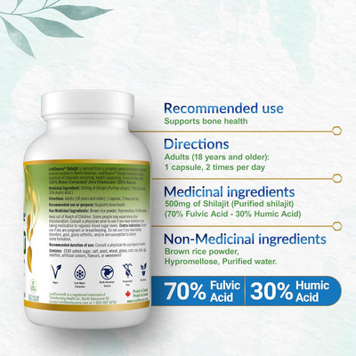 Shilajit, Humic Acid, Fulvic Acid