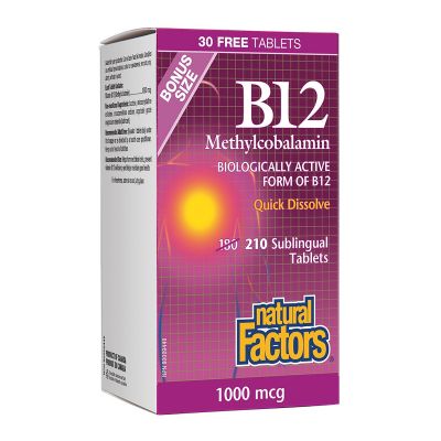Natural Factors Vitamin B12 - Methylcobalamin 1000mcg-Natural Factors-Nature‘s Essence