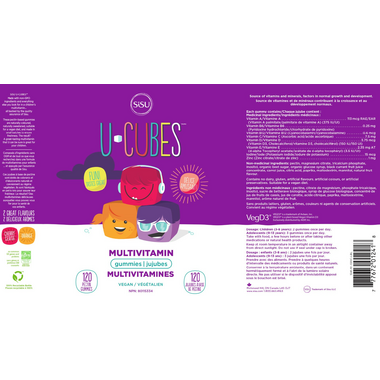 SISU U-Cubes Multivitamin Kids Gummies