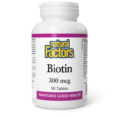 Natural Factors Biotin 300mcg-Natural Factors-Nature‘s Essence