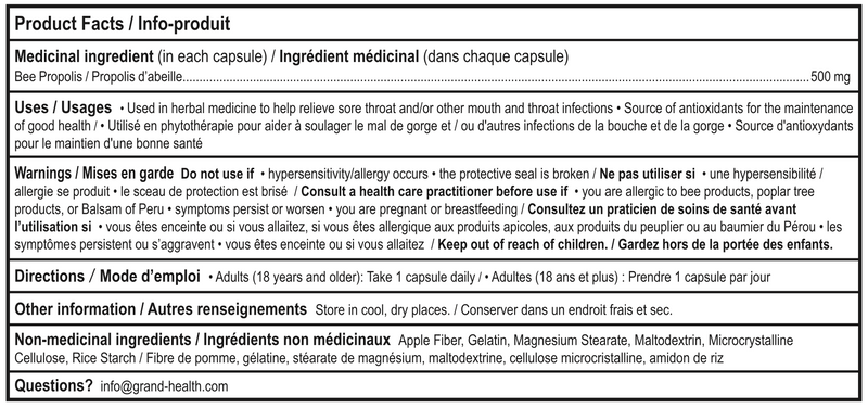 Bee Propolis 500mg