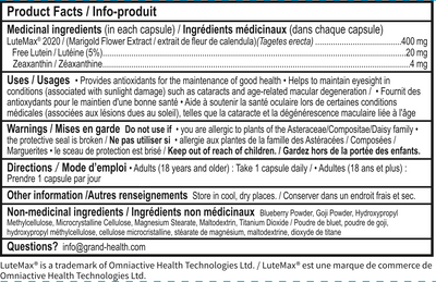 Lutein 20mg