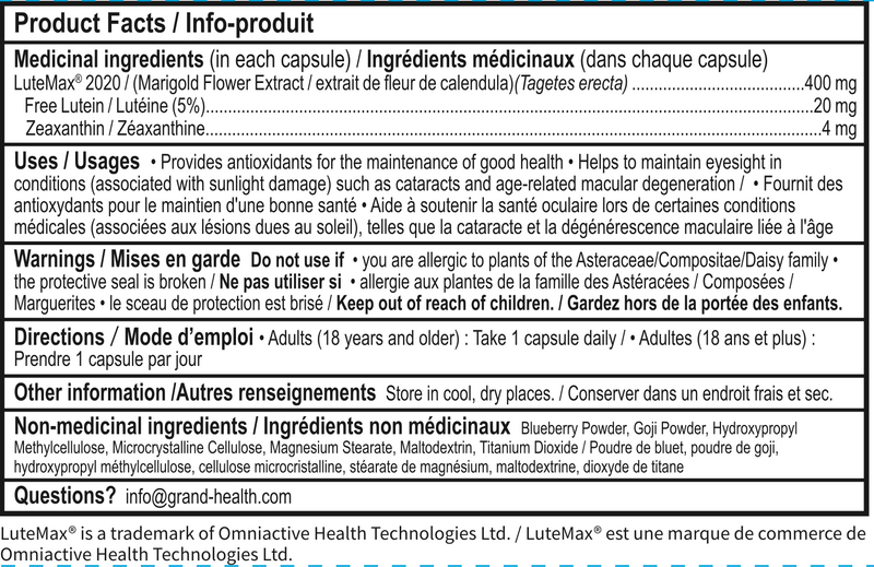 Lutein 20mg