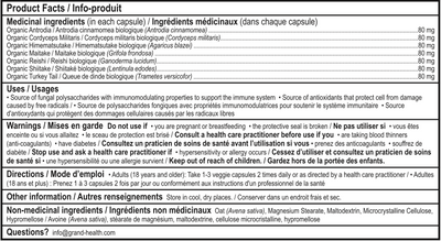 Grand Health 格兰适 有机全菇免疫精华-免疫调节配方