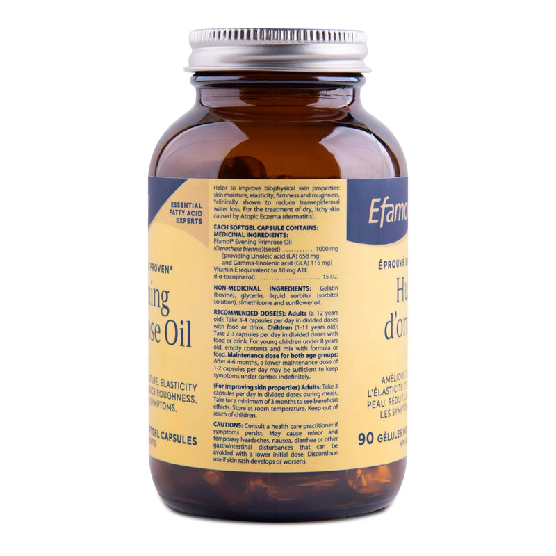 Efamol®高濃度冷萃純月見草油  天然亞油酸LA  伽瑪亞麻酸GLA  保濕鎖水 抗衰老 抗皺 皮膚炎 濕疹