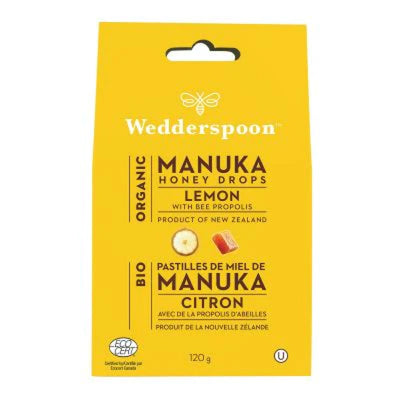 Organic Manuka Honey Drops Lemon-Wedderspoon-Nature‘s Essence