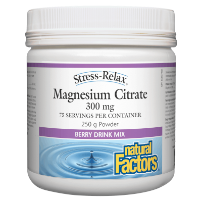 Natural Factors Magnesium Citrate 300mg-Natural Factors-Nature‘s Essence