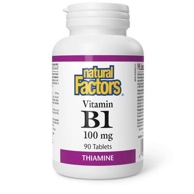 Natural Factors Vitamin B1 100mg-Natural Factors-Nature‘s Essence
