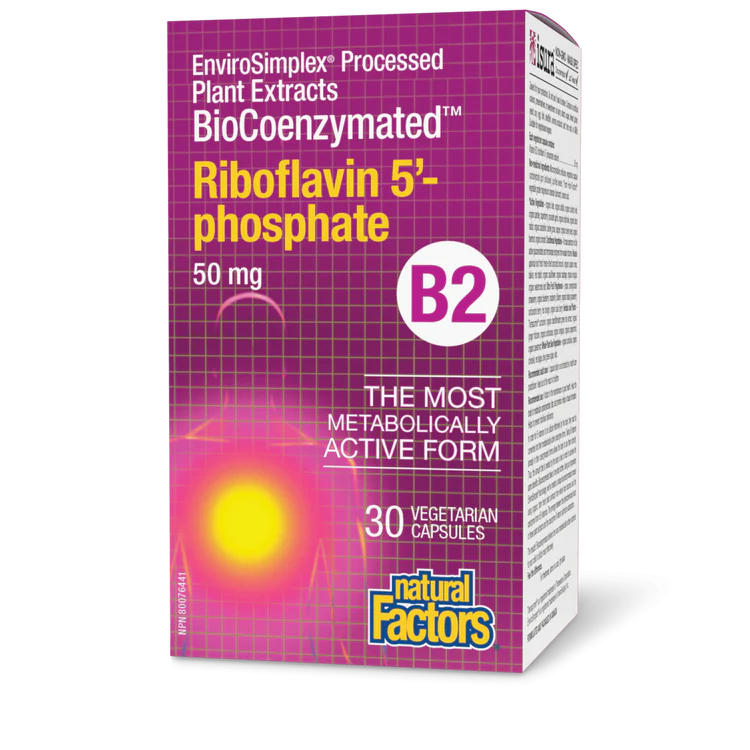 Natural Factors B2 Riboflavin 5'- phosphate 50mg – Nature's Essence
