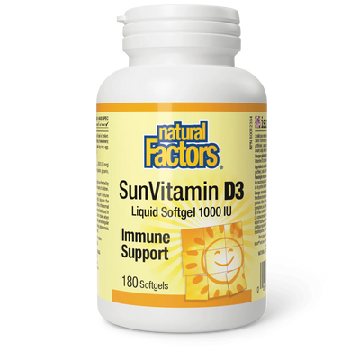 Natural Factors SunVitamin D3 1000 IU
