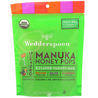Organic Manuka Honey Pops Variety-Wedderspoon-Nature‘s Essence