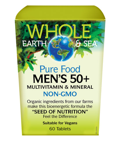 Men's 50+ Multivitamin-Whole Earth & Sea-Nature‘s Essence