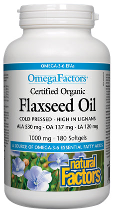 Natural Factors OmegaFactors Flaxseed Oil-Natural Factors-Nature‘s Essence