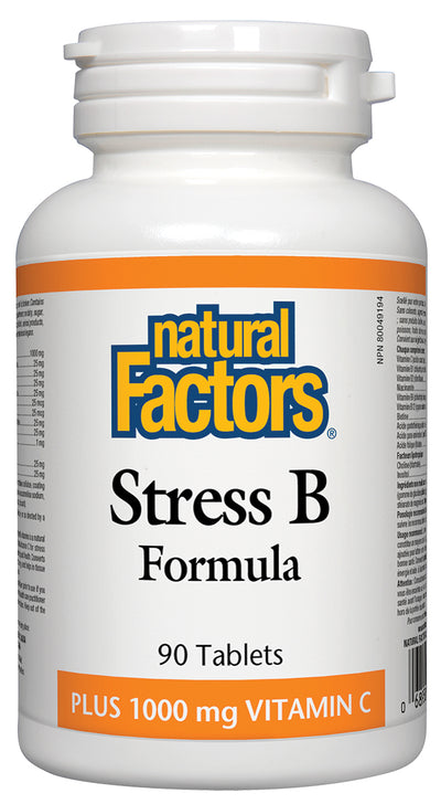 Natural Factors Stress B Formula Plus 1000mg Vitamin C-Natural Factors-Nature‘s Essence