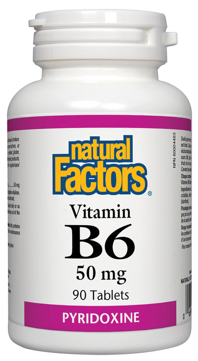 Natural Factors Vitamin B6 50mg-Natural Factors-Nature‘s Essence